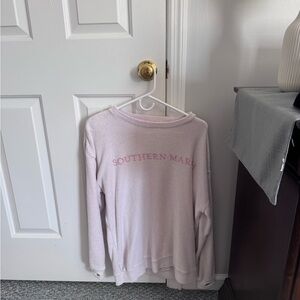 Southern Marsh Women's Light Pink Crew Neck Sweater